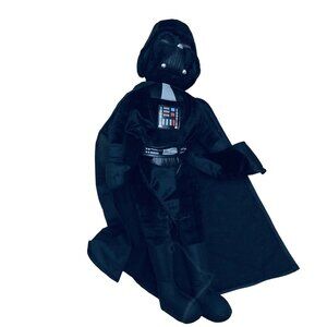 Darth Vader Plush Doll In Black Cape With Masked Helmet